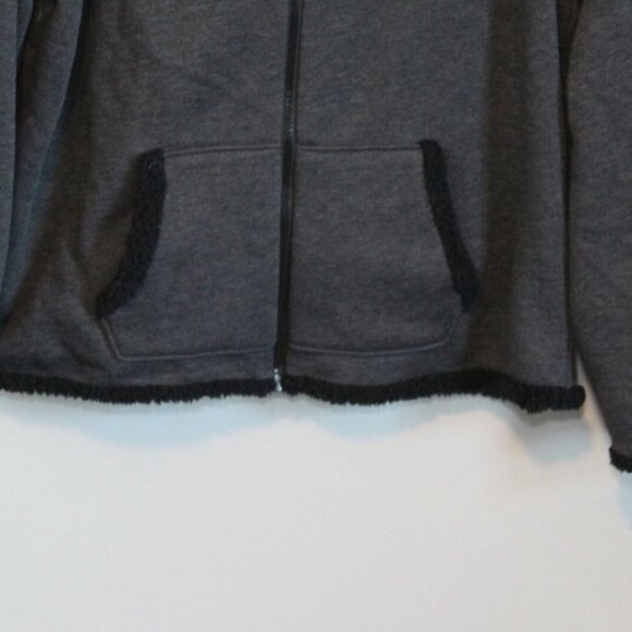 ✨2/$20 PINK Victoria's Secret 2in1 Reversible Sherpa Zip Jacket Small H12156 - Picture 4 of 11